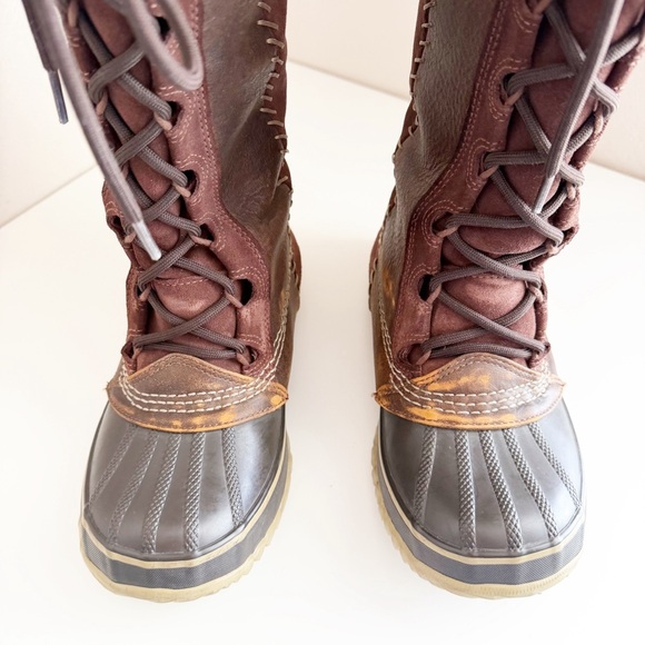 Sorel Cate The Great 7 Fur-Lined Lace-Up Boots size 6 - Picture 3 of 9